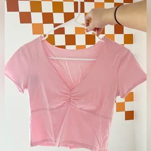 brandy melville LOOK ALIKE pink crop top